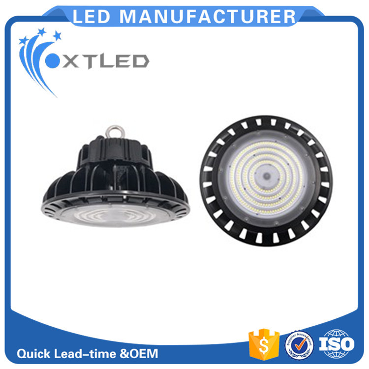 跨境出口欧美日本高光效 120W LED UFO工矿灯铝合金足瓦高天棚灯
