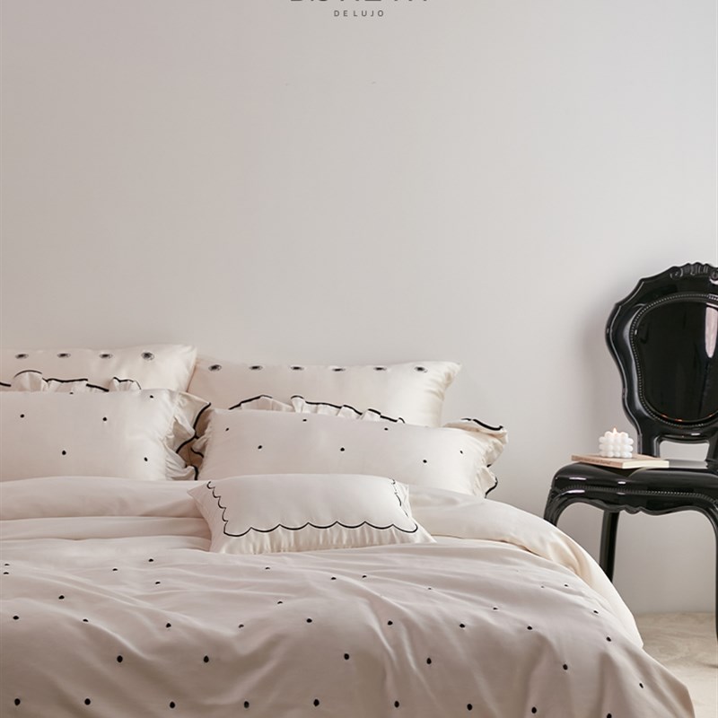 新款DOREYA法式A类12v0支长绒棉四件套床单被罩纯棉被套床上用品