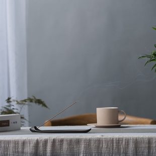 缐香香炉线摆件室内香薰香插茶道香插叶 翁炉家用老禅意座陶瓷一