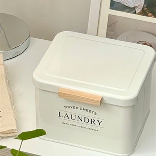 风格简单的洗衣珠桌面收纳E盒衣夹收纳盒杂项组织盒