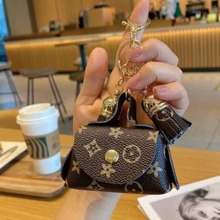 迷你收纳包可爱挂件钥匙包女钥匙包耳机包皮革卡包老花零钱包小包