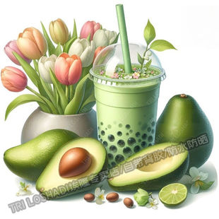 多彩新鲜水果贴纸厨房冰箱瓷砖果盘贴纸墙面门窗马桶遮丑装饰贴花