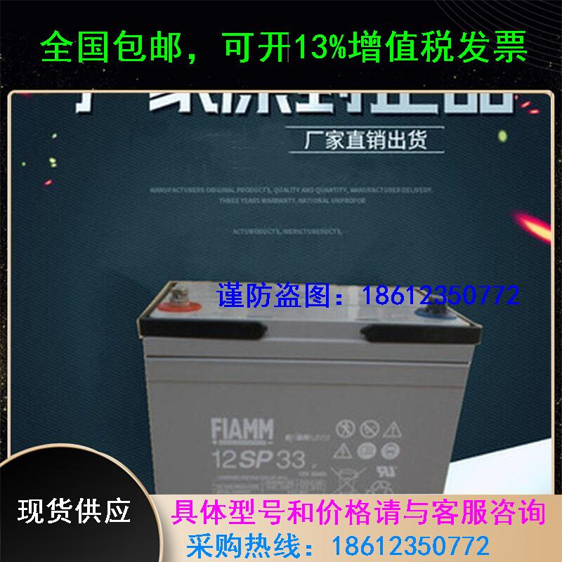 FIAMM 蓄电池12V33AH直流屏机房基站工业12SP-33发电厂通讯 五金/工具 蓄电池 原图主图