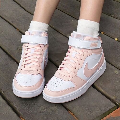 Nike/耐克COURT BOROUGH女子大童时尚潮流中帮休闲板鞋CD7782-122