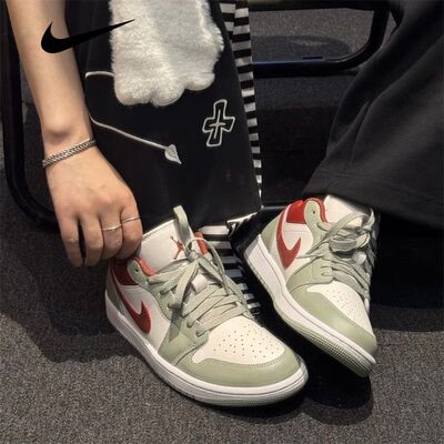 耐克男鞋Air Jordan 1 AJ1低帮复古休闲板鞋复古篮球鞋553558-133