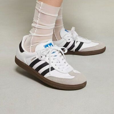 阿迪达斯/adidas originals SAMBA 白色 柔软舒适德训鞋 IE3677