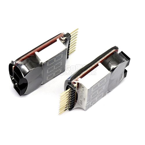 航模锂电池电量显示器1-8S二合一电压显示器BB响低压报警器测电器