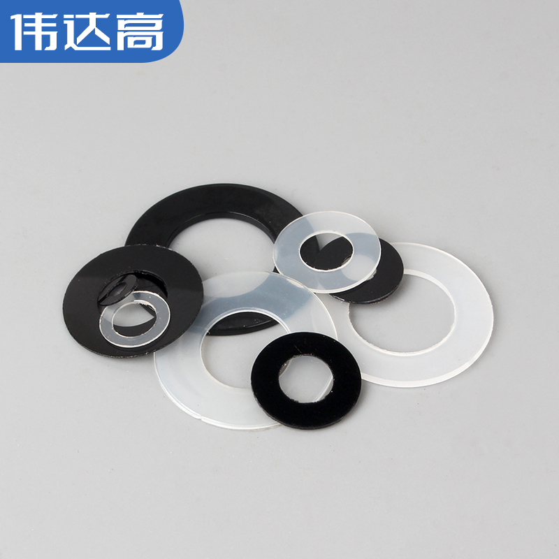 尼龙垫片圆形橡胶垫片塑料螺丝垫圈加厚软塑胶绝缘平垫M2M3M4-M12