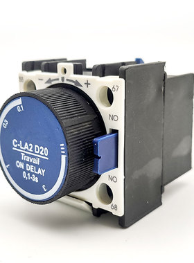 接触器时间继电器触头LA2 D20 D22 D24 A65通断电延时空气延时头
