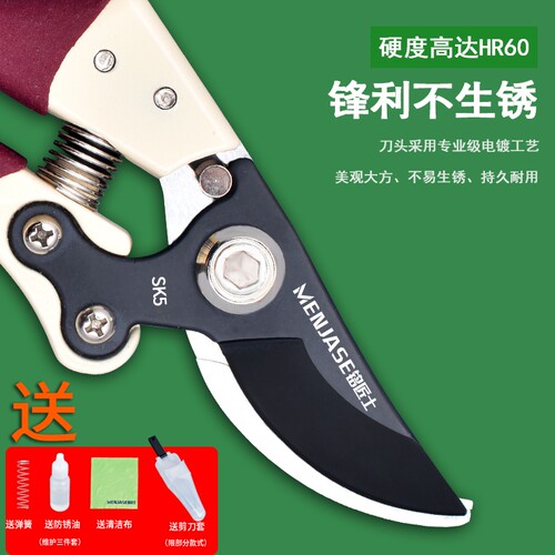 德国精工sk5果树剪树枝专用剪刀粗枝花剪修枝剪家用园艺省力修花