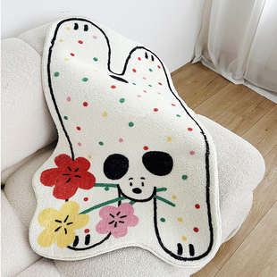 卡通异形卧室床边地毯 新品 家用儿童房间地垫加厚脚垫子批发