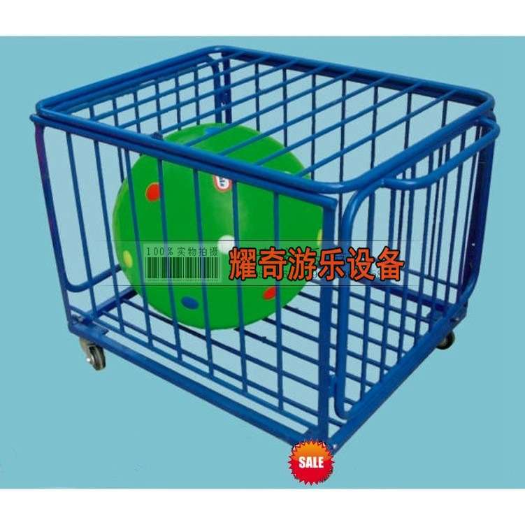 教具收纳推车.铁制幼儿园折叠式球栏推车.足球篮球筐.收纳玩具柜