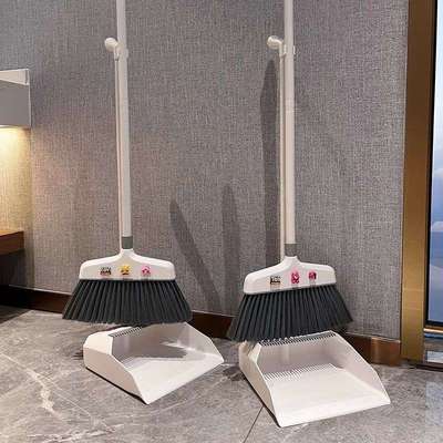 扫把簸箕套装组合高颜值家用扫帚结实耐用笤帚扫地垃圾铲不粘毛发