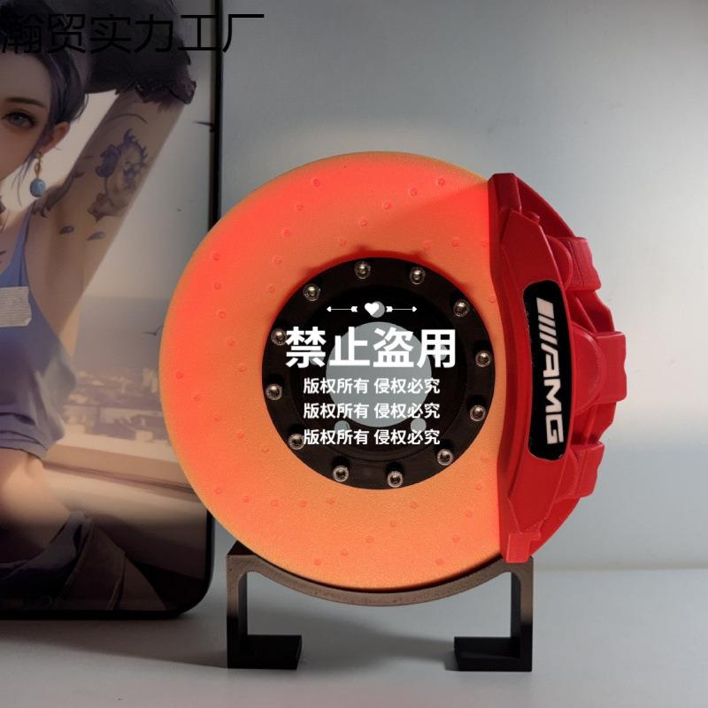 新布雷博卡钳刹车盘模型创意桌面氛围灯气氛灯充电