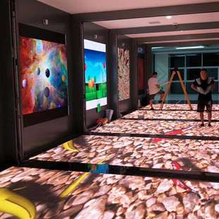 森翼P4.8P3.91高清全彩地板砖地面屏幕舞台移动T台P6.25LED显示屏