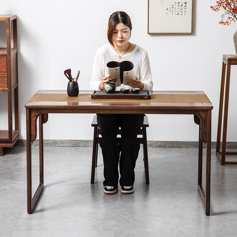 实木书桌中式书法桌简约书房毛笔书桌画案办公桌写字台国学桌画案