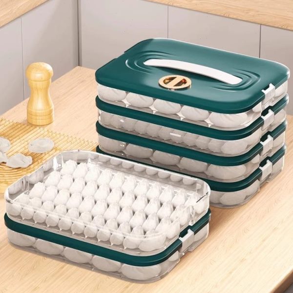 食品级家用饺子盒冰箱多层收纳盒子馄饨保鲜物速冻密封专用冷冻食