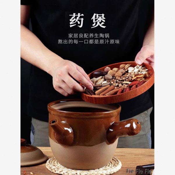 熬中药砂锅药罐家用煎药壶煎锅药罐煲汤煎锅子老式土锅专用药瓦罐