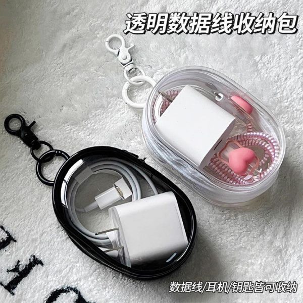 理线多用数码充电器透明保护整理便携包旅行数据线收纳包可视外出