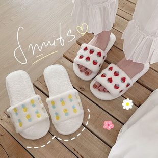 女产后月份810居家室内冬季 夏季 春秋草莓9孕妇薄款 月子鞋 防滑拖鞋
