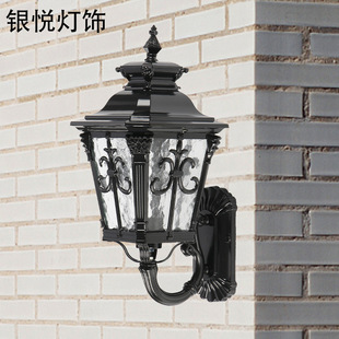 墙壁灯室外欧式复古led大门口阳台户外庭院别墅中式壁灯壁挂式