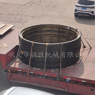 成套烘干机配件大小齿轮轮带光圈法兰托轮挡轮轴合强胜制造