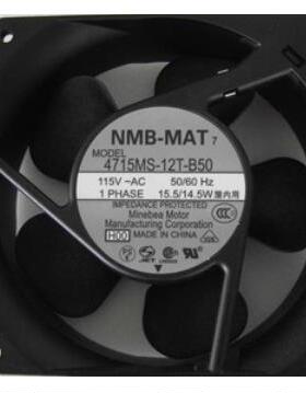 4715MS-12T-B50 115V 15.5/14.5W 120*120*38MM NMB铝框散热风扇