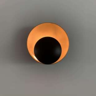 北欧月食卧室壁灯后现代床头创意个性过道圆形网红轻奢客厅壁灯