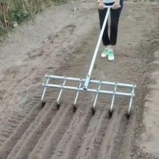 种蒜神器农用播种机家用机器小型种地栽菜农业起垄开沟大蒜拉沟器