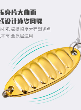 龙鳞马口亮片路亚饵翘嘴瓜子套装微物平振小单钩铁板vib远投假饵