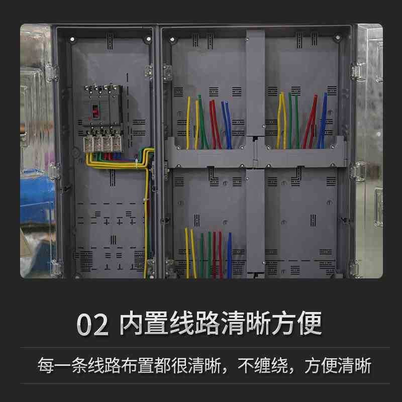厂家供应南网费控三相4表位塑料PC国网南网透明 计量电表箱