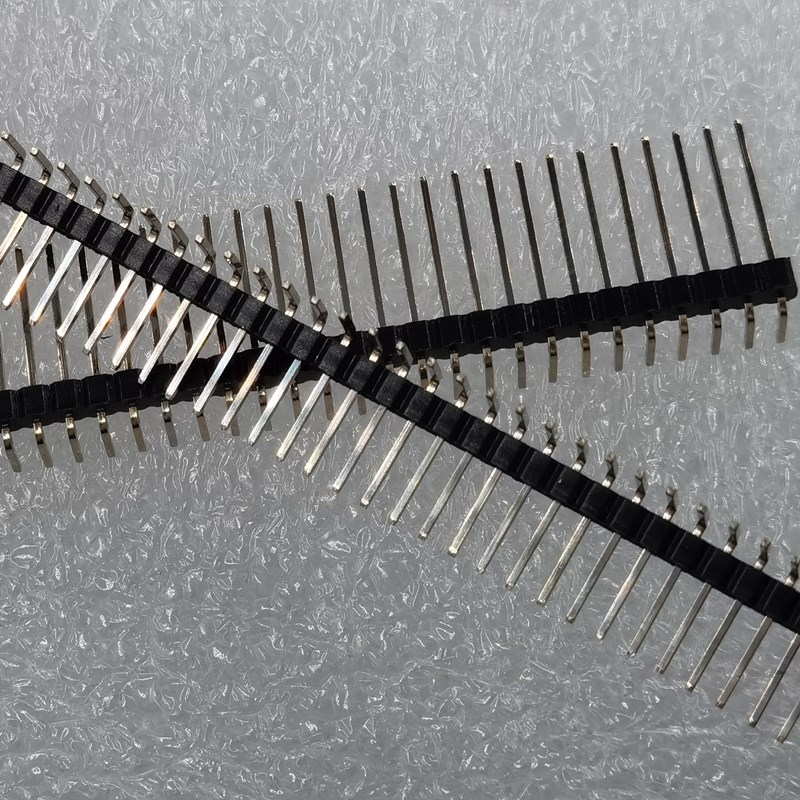 加长弯针2.0mm单排1*40P反弯针外露针3+6/L14排针弯脚插针