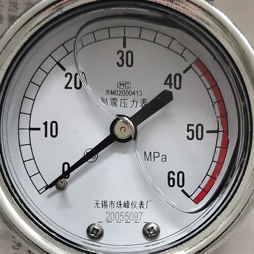 无锡市珠峰仪表厂ZFYB耐震压力表YN60I径向立式YN60III轴向安装