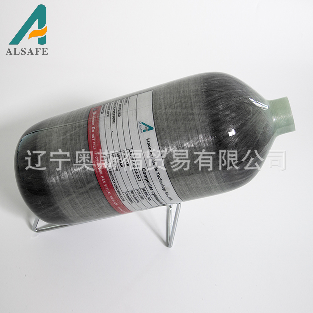 厂家 2.5L消防救援碳纤维高压氧气瓶