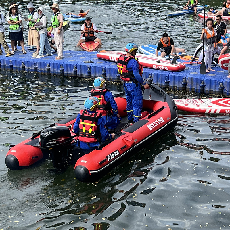 海笛 M型激流救生艇390M防汛救援冲锋舟免安装420M橡皮艇可授权