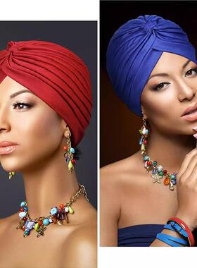 男女通用印度风格印度头巾男头饰阿三哥帽子头套印度帽包头巾帽