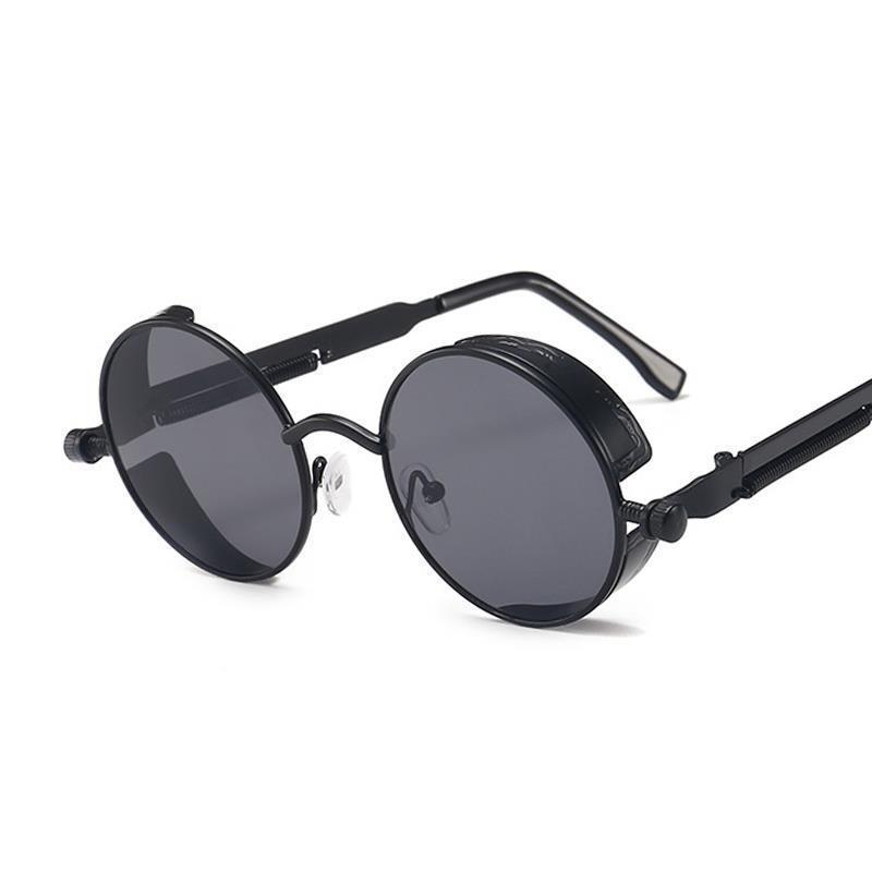 Classic Gothic Steampunk Sunglasses Women Brand Designer Vi