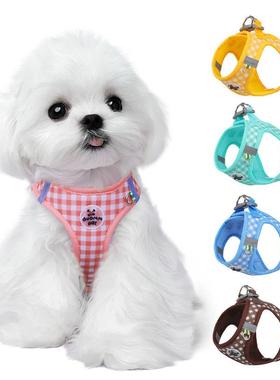 Dog Reflective Harness Leash Small-Medium Teddy Bichon