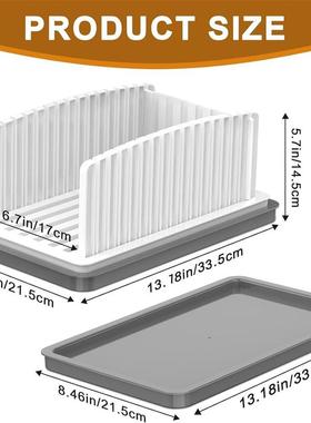 Multifunctional Bread Slicer Foldable Detachable with Tray