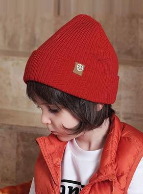 Kids Winter Warm Fleece-Lined Ear-Flap Cuffed Knit Hat