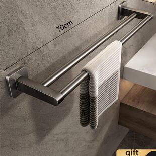 towel rack non perforated bathroom suction cup hanger bath