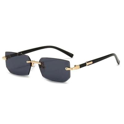 Retro Sunglasses Men Brand Designer Fashion Rimless Sun Glas
