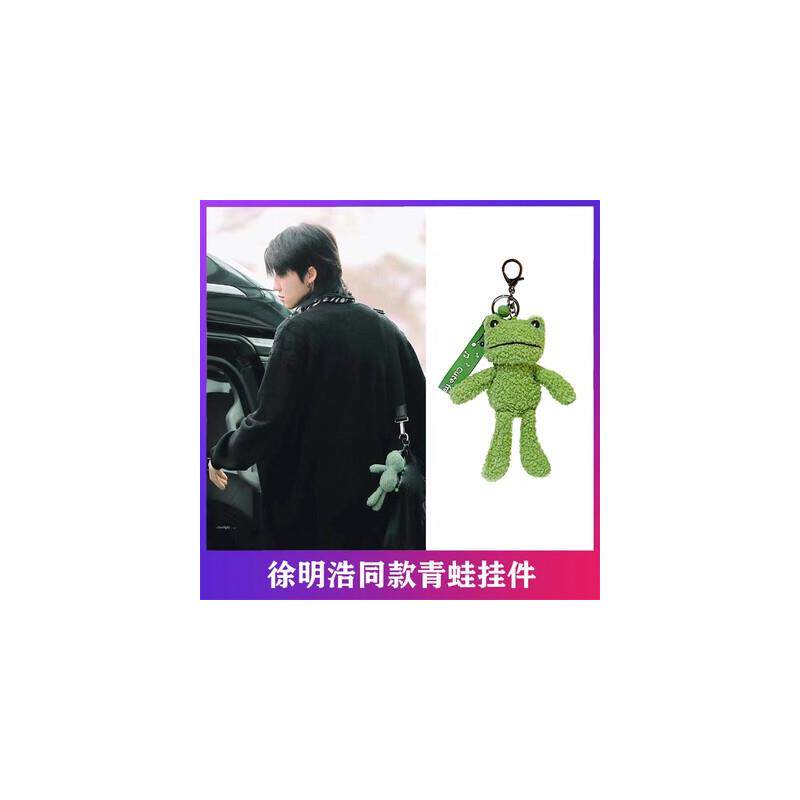 徐明浩同款青蛙挂件丑萌青蛙包包玩偶绿色毛绒玩具可爱创意钥匙扣