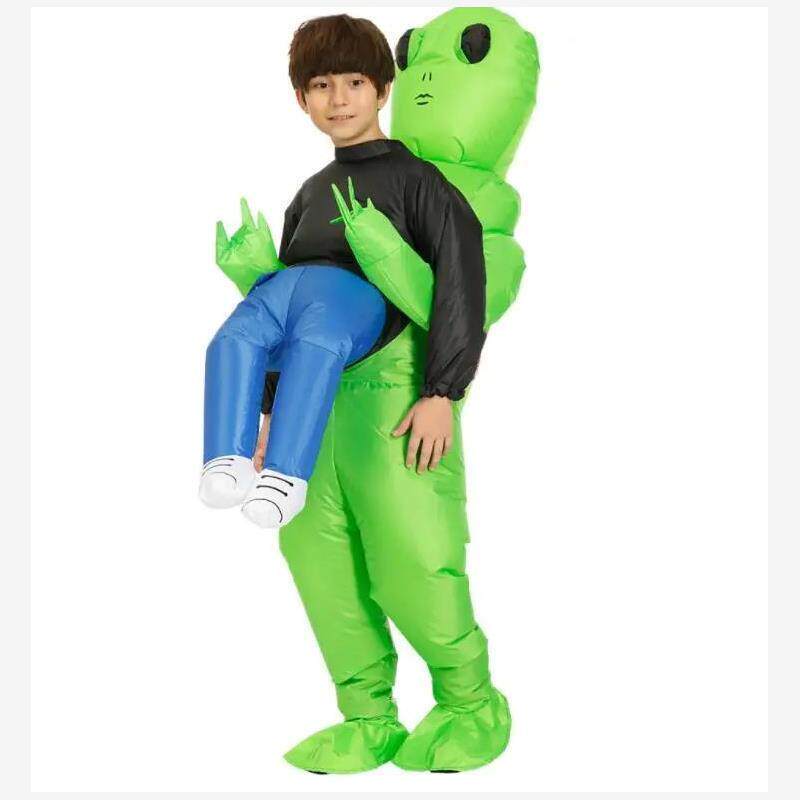 Green Kids Adult ET Alien Inflatable Costume Anime Suits Dre
