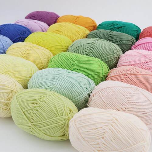1 pc Knitting Crochet Milk Soft Baby Cotton Wool Yarn 50g
