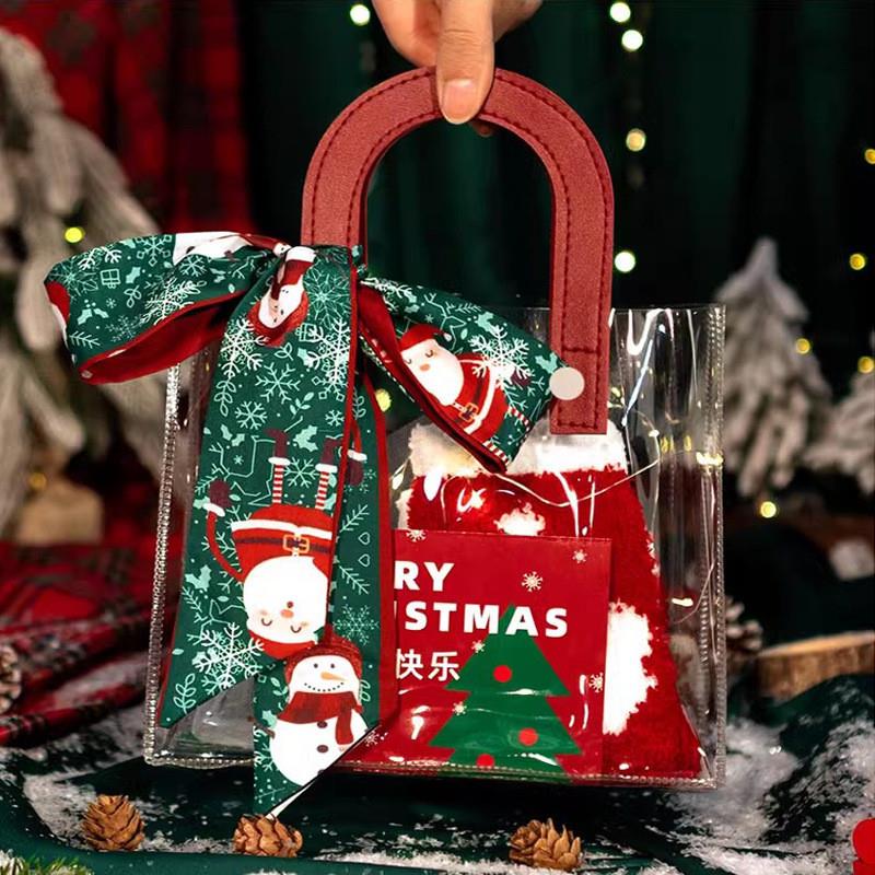 Creative Christmas Gift Bag Red Apple Box Handheld 平安夜