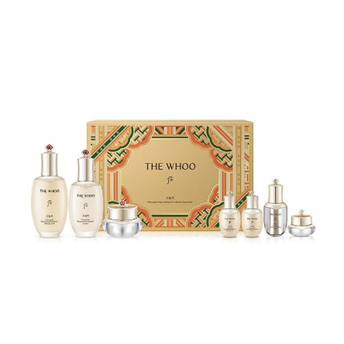 海南免税【淘金币】后whoo天气丹光耀焕活紧颜系列3件套150ml+110