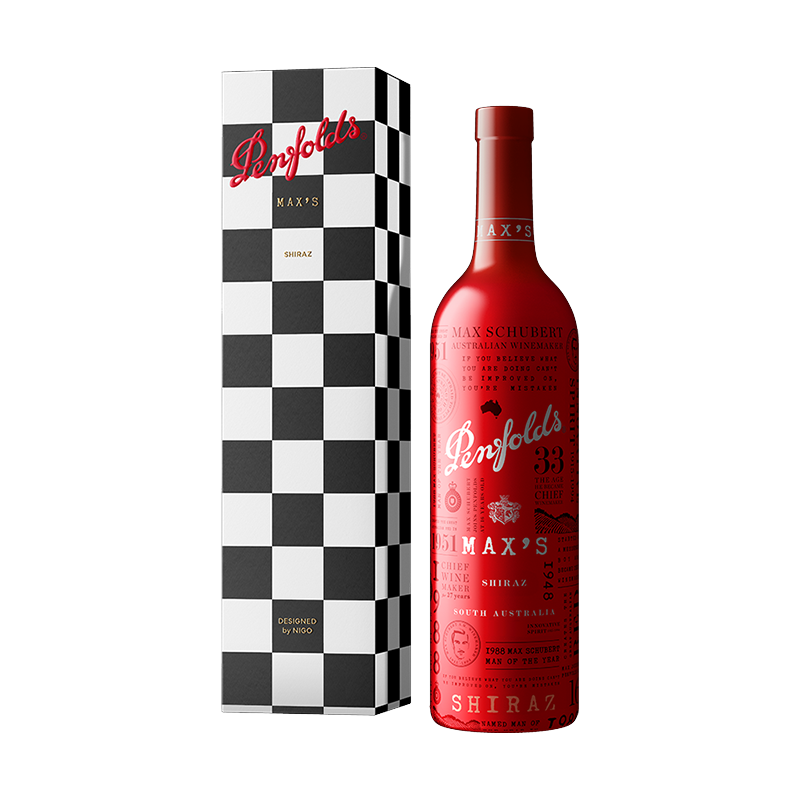 奔富麦克斯经典设拉子红葡萄酒Nigo假日系列进口洋酒伴手礼 750ml