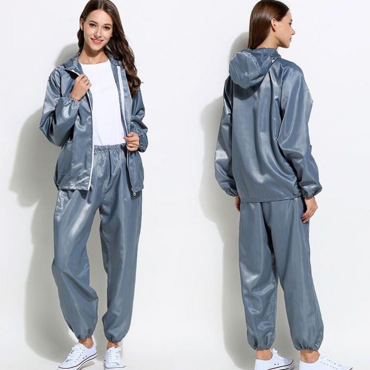 防尘服连分体防尘工作服喷漆洁净防静电无尘衣帽防X护分体式岩棉