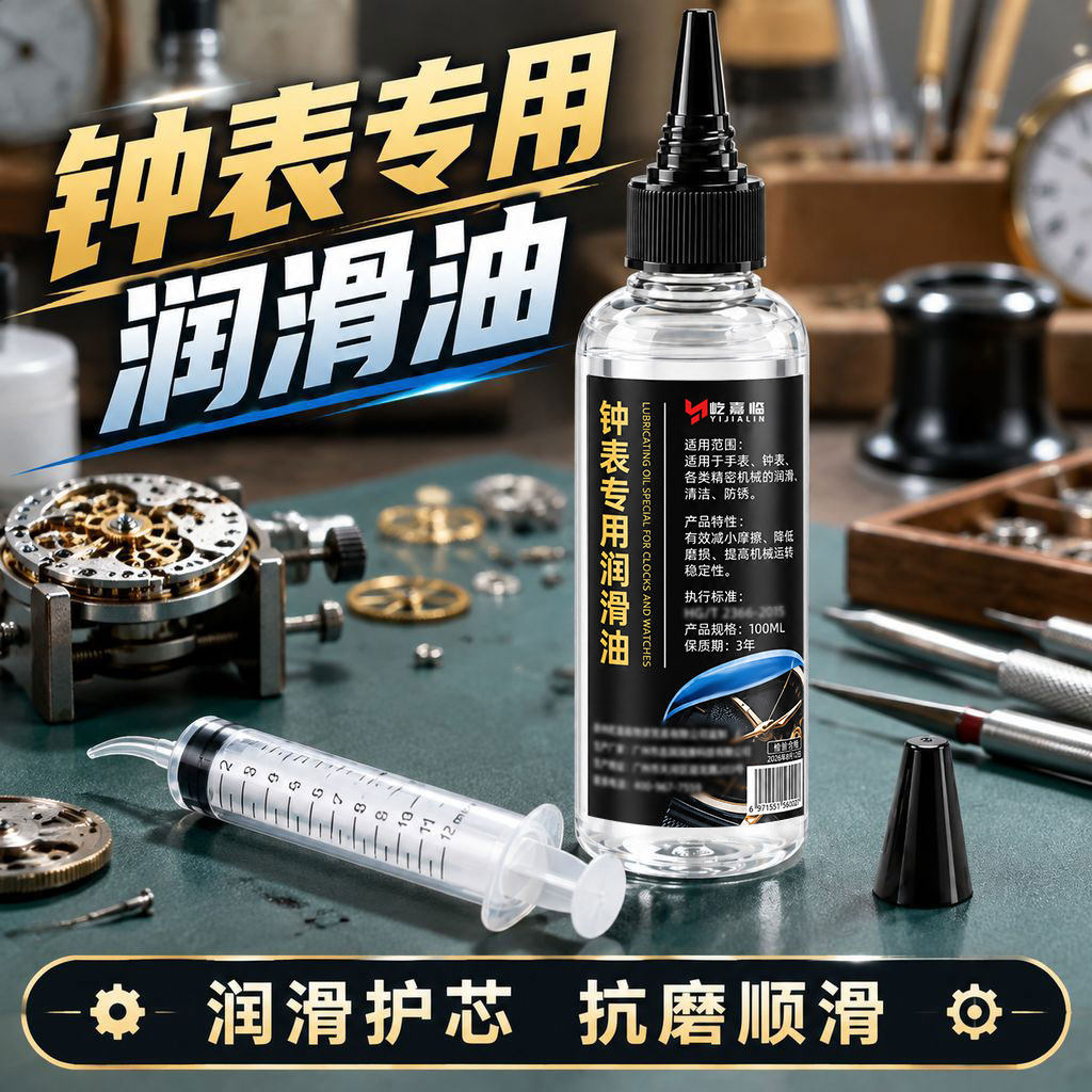 钟表专用润滑油机械手表座钟保养挂钟落地钟机芯转条齿轮精密维修